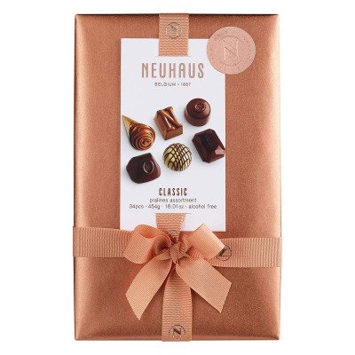 Neuhaus Belgian Chocolate - Classic Assortment Ballotin - Dark, Milk &amp; White Chocolate Pralines - 34 pcs