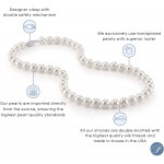 White Freshwater Cultured Pearl Necklace for Women in 18 Inch Length with 14K Gold and AAA Quality - THE PEARL SOURCE
