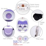 All in one Foot spa Bath Massager w/Motorized Rolling Massage, Heat, Wave, O2 Bubbles, Water Fall, Blowing hot air to Dry feet, Digital Temperature Control LED Display FBD1023