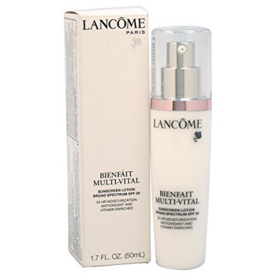Lancome Bienfait Multi-Vital Sunscreen Lotion SPF 30 Normal To Dry Skin Moisturizer, 1.7 Ounce