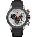 LIV Swiss Watches GX1 Panda 45mm Analog Display Chronograph w/Date Calendar Casual Watch for Men - Scratch Resistant Sapphire Crystal - 316L SS - 200m 660ft Water Resistant - BGW9 Luminescence