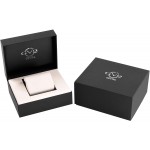 GV2 by Gevril Astor Enamel Womens Diamond Swiss Quartz White Leather Strap Watch, (Model: 9126)