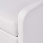 Great Deal Furniture Teyana White Leather Recliner Club Chair
