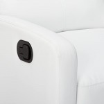 Great Deal Furniture Teyana White Leather Recliner Club Chair