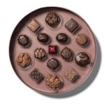 Ethel M Chocolates The Chocolatier&#39;s Collection, Round Brown Signature Premium Chocolate Assortment Box