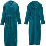 Alexander Del Rossa Women's Plush Fleece Robe with Hood, Long Warm Bathrobe