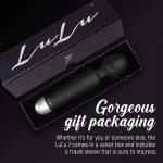 New LuLu 7 Upgraded Personal Wand Massager with Unique Design - Premium with 5 Speeds 20 Patterns - Cordless Powerful and Handheld - USB Rechargeable for Back and Neck Relief - Black