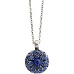 Mariana Guardian Angel Crystal Pendant Necklace, 16&#34; Royal Blue 5212 206206