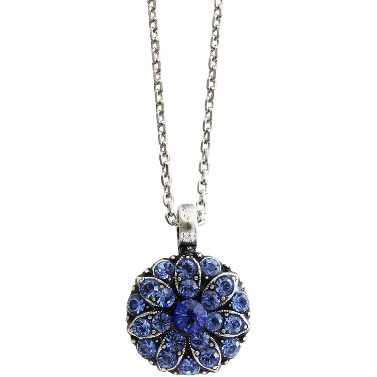 Mariana Guardian Angel Crystal Pendant Necklace, 16&#34; Royal Blue 5212 206206