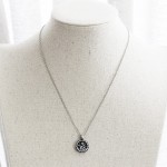 Mariana Guardian Angel Crystal Pendant Necklace, 16&#34; Royal Blue 5212 206206
