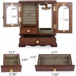 Kendal Real Natural Hardwood Wooden Jewelry Box Organizer WJC02HT