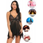 Avidlove Lingerie for Women Lace Babydoll Sleepwear Boudoir Outfits Plus Size Langeray S-5XL