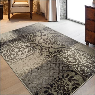 SUPERIOR Designer Bristol Brown Area Rug (4&#39; x 6&#39;)