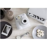 Fujifilm instax Mini 9 Instant Camera (Smokey White) and instax Film Twin Pack (20 Exposures) Bundle