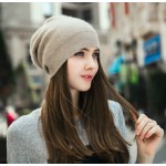 WaySoft 100% Cashmere Beanie for Women in a Gift Box, Oversized Women Beanie Hat