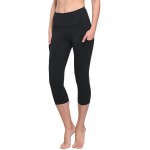 BALEAF Women&#39;s Capri Leggings High Waisted Yoga Pants Stretch 3/4 Workout Exercise Capris with Pockets