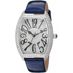 Christian Van Sant Women&#39;s Elegant Quartz Watch with Leather Strap, Blue, 15 (Model: CV4821)