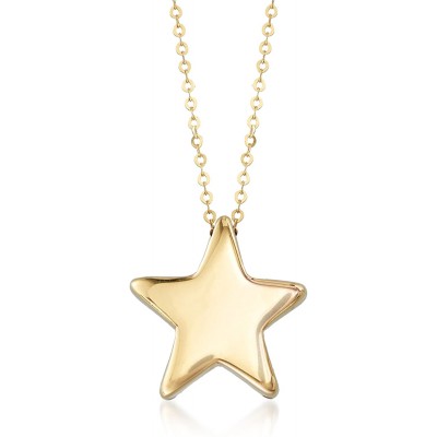 Ross-Simons Italian 14kt Yellow Gold Star Necklace
