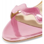 FSJ Women Hot Open Toe Strappy Heeled Sandals Suede Dress Shoe for Party Size 4-15 US