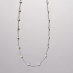 Ross-Simons 4.50 ct. t.w. Bezel-Set CZ Station Necklace in Sterling Silver