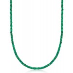 Ross-Simons 50.00 ct. t.w. Emerald Bead Necklace in 14kt Yellow Gold