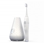 TAO Clean Umma Diamond Sonic Toothbrush and Cleaning Station – Super Nova White – Electric Toothbrush with Ergonomic Handle, Dual Speed Settings