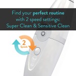 TAO Clean Umma Diamond Sonic Toothbrush and Cleaning Station – Super Nova White – Electric Toothbrush with Ergonomic Handle, Dual Speed Settings