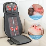 Snailax shiatsu Neck & Back Massager with Heat, Full Back Kneading Shiatsu or Rolling Massage, Massage Chair pad with Height Adjustment, Back Massager for Neck and Shoulder