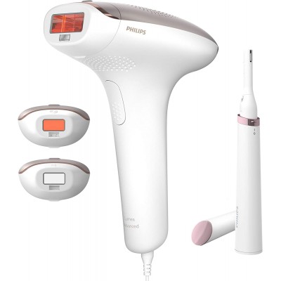 Philips Lumea Advanced IPL SC1998/00 Hair removal device for Body, Face and Bikini - same as SC1999/00 Corded with US adapter plug - Worldwide