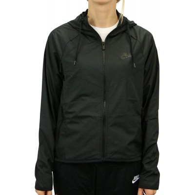 Nike Women's Sportswear Windrunner Jacket (Black/Black/Black, Small)