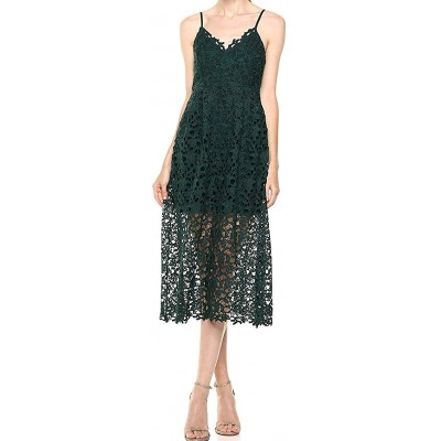 ASTR the label Women's Sleeveless Lace Fit & Flare Midi Dress