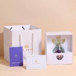 ANLUNOB Flower Birthday Gifts for Women, Angels with Pretty Purple Roses Thank You Gifts for Wedding