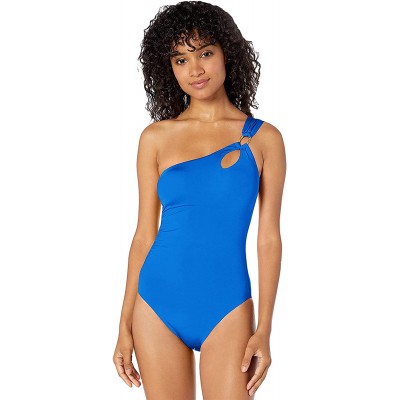 Trina Turk Women's Getaway Solids High-Leg Maillot One Piece Swimsuit