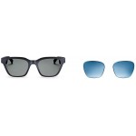 Bose Frames - Audio Sunglasses with Open Ear Headphones, Black, with Bluetooth Connectivity with a Gradient Blue Replacement Lens