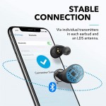 Soundcore by Anker Spirit Dot 2 True Wireless Earbuds, Deep Bass, IPX7 Waterproof, Sweatproof, 16H Playtime, Fast Charge, Comfortable AirWings, Bluetooth 5, Sports Earphones, Workout, Gym, Jogging