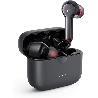 Anker Soundcore Liberty Air 2 Wireless Earbuds, Diamond-Inspired Drivers, Bluetooth Earphones, 4 Mics, Noise Reduction, 28H Playtime, HearID, Bluetooth 5, Wireless Charging, for Calls, Home Office