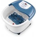 Foot Spa Bath Massager with Heat and Bubble Jets Electric Shiastu Massage Rollers Motorized Maize Massage Rollers Pedicure Stone Mani/Pedi Soak Tub Home Bucket Heating Foot Spa Machine