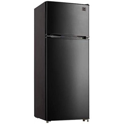 RCA RFR741-BLACK Apartment Size Large Compact Refrigerator, 7.5, Black