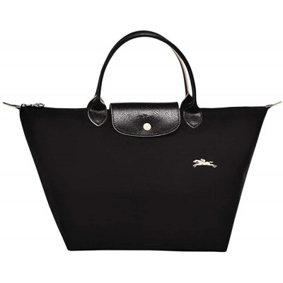 Longchamp 'Medium Le Pliage Nylon Club Tote Top Handle Bag, Black