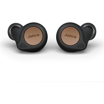 Jabra Elite Active 75t True Wireless Bluetooth Earbuds, Copper Black – Wireless Earbuds for Running and Sport, Charging Case Included, 24 Hour Battery, Active Noise Cancelling Sport Earbuds