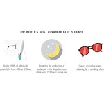 BLUblox Maverick Sleep+ 100% Blue/Green Light Blocking Glasses