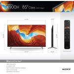 Sony X900H 65-inch TV: 4K Ultra HD Smart LED TV with HDR, Game Mode for Gaming, and Alexa Compatibility - 2020 Model