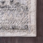 nuLOOM Shaunte Vintage Speckled Area Rug, 5&#39; Square, Silver