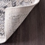 nuLOOM Shaunte Vintage Speckled Area Rug, 5&#39; Square, Silver