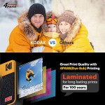 Kodak Mini Shot 3 Retro 3x3” Portable Wireless Instant Camera &amp; Photo Printer, Compatible with iOS, Android &amp; Bluetooth, Real Photo HD 4Pass Technology &amp; Laminated Finish, Premium Quality – White