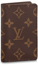 Louis Vuitton Pocket Organizer Monogram Canvas Wallet Card Case