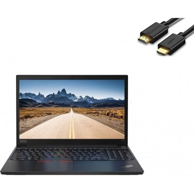 2020 Lenovo ThinkPad E15 15.6" FHD Full HD (1920x1080) Business Laptop (Intel 10th Quad Core i5-10210U, 16GB DDR4 RAM, 512GB PCIe SSD) Type-C, HDMI, Windows 10 Pro + HDMI Cable