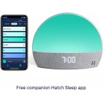 Hatch Restore - Sound Machine, Smart Light, Personal Sleep Routine, Bedside Reading Light, Wind Down Content and Sunrise Alarm Clock for Gentle Wake Up