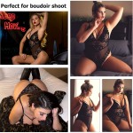 Avidlove Womens Snap Crotch Lingerie Lace Teddy One Piece Babydoll Sexy Mini Bodysuit