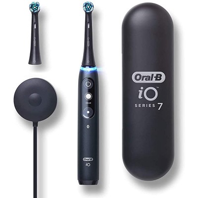 Oral-B iO Series 7 Electric Toothbrush with 1 Replacement Brush Head, Black Onyx